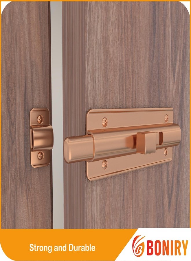 Boniry Premium Heavy Duty Door Latch | Door Stopper Lock | Main Door High Security and Home and Office Doors for Wooden and PVC Door Latch (1, Rose Gold) - Image 5